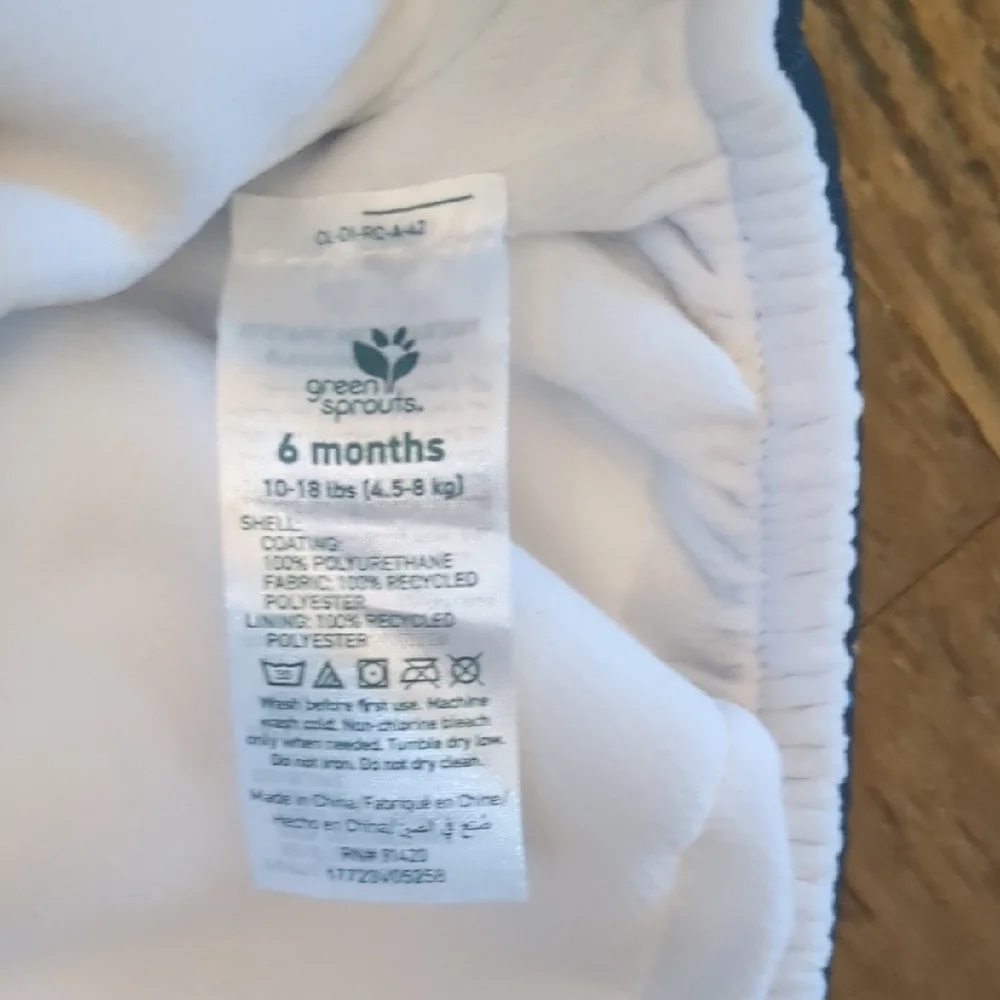 Blue and White Whale Pattern Diaper Cover